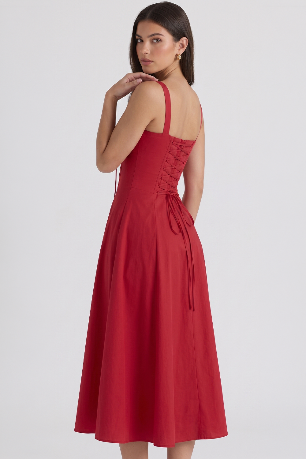 Mavie Bustier Midi Dress