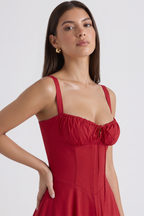 Mavie Bustier Midi Dress