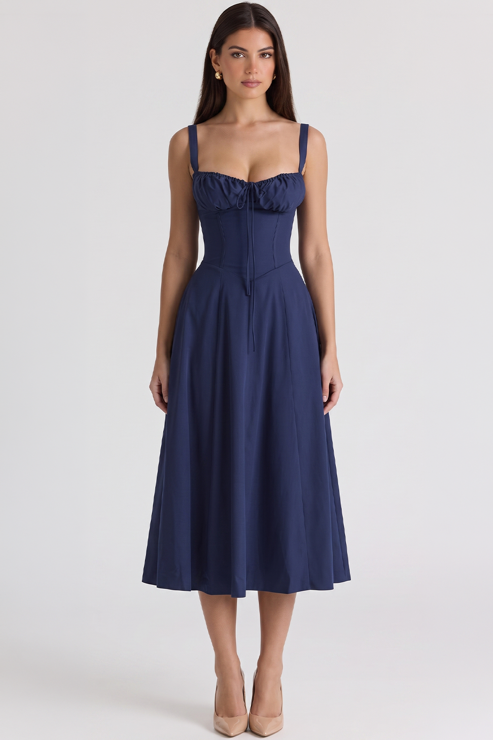 Mavie Bustier Midi Dress