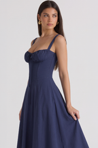 Mavie Bustier Midi Dress