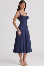 Mavie Bustier Midi Dress