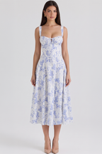 Mavie Bustier Midi Dress