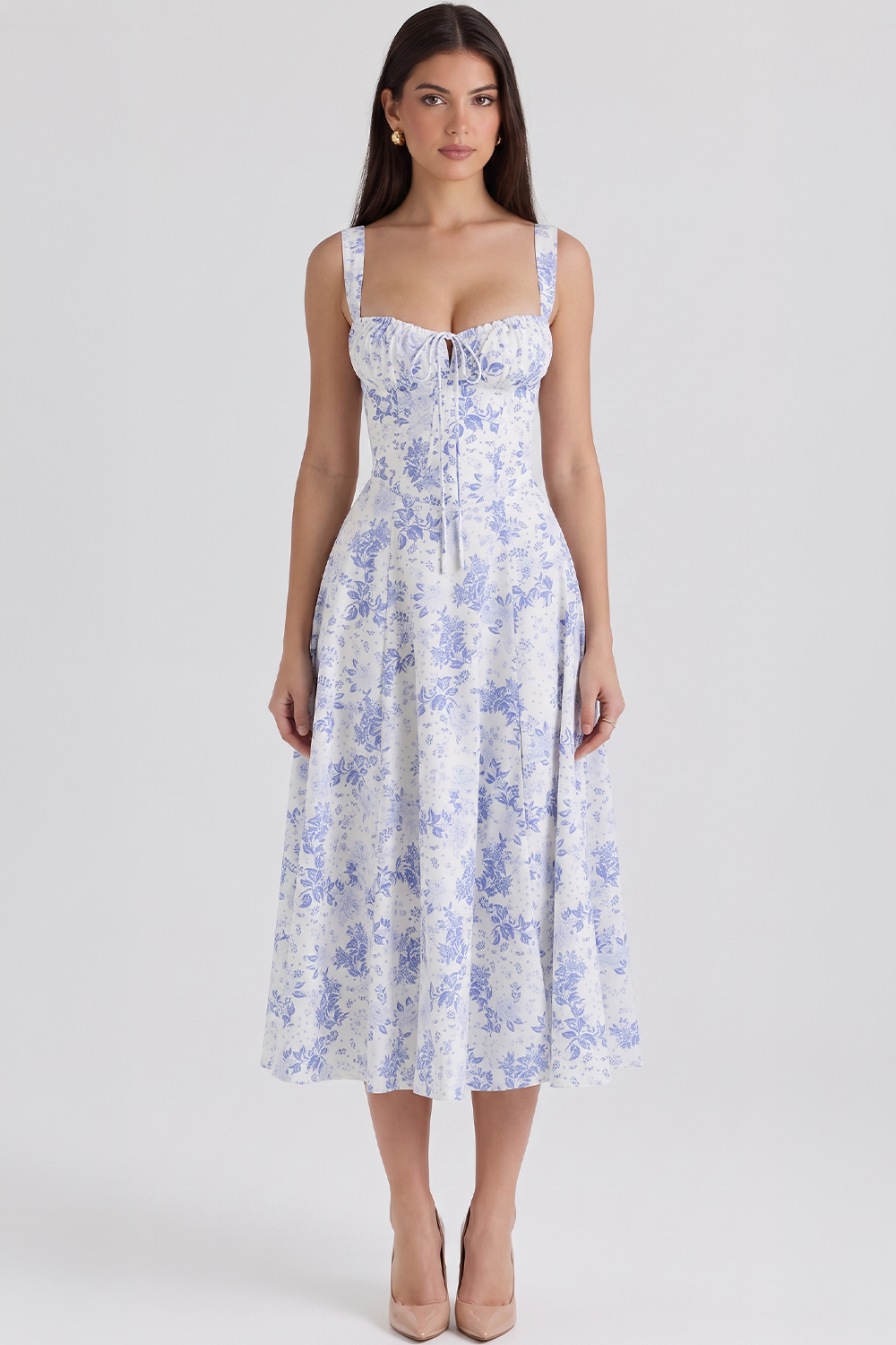 Mavie Bustier Midi Dress