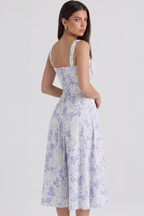 Mavie Bustier Midi Dress