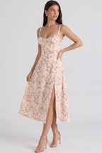 Mavie Bustier Midi Dress
