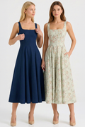 Magnólia Bustier Midi Dress – 2 for 1