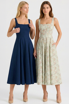 Magnólia Bustier Midi Dress – 2 for 1