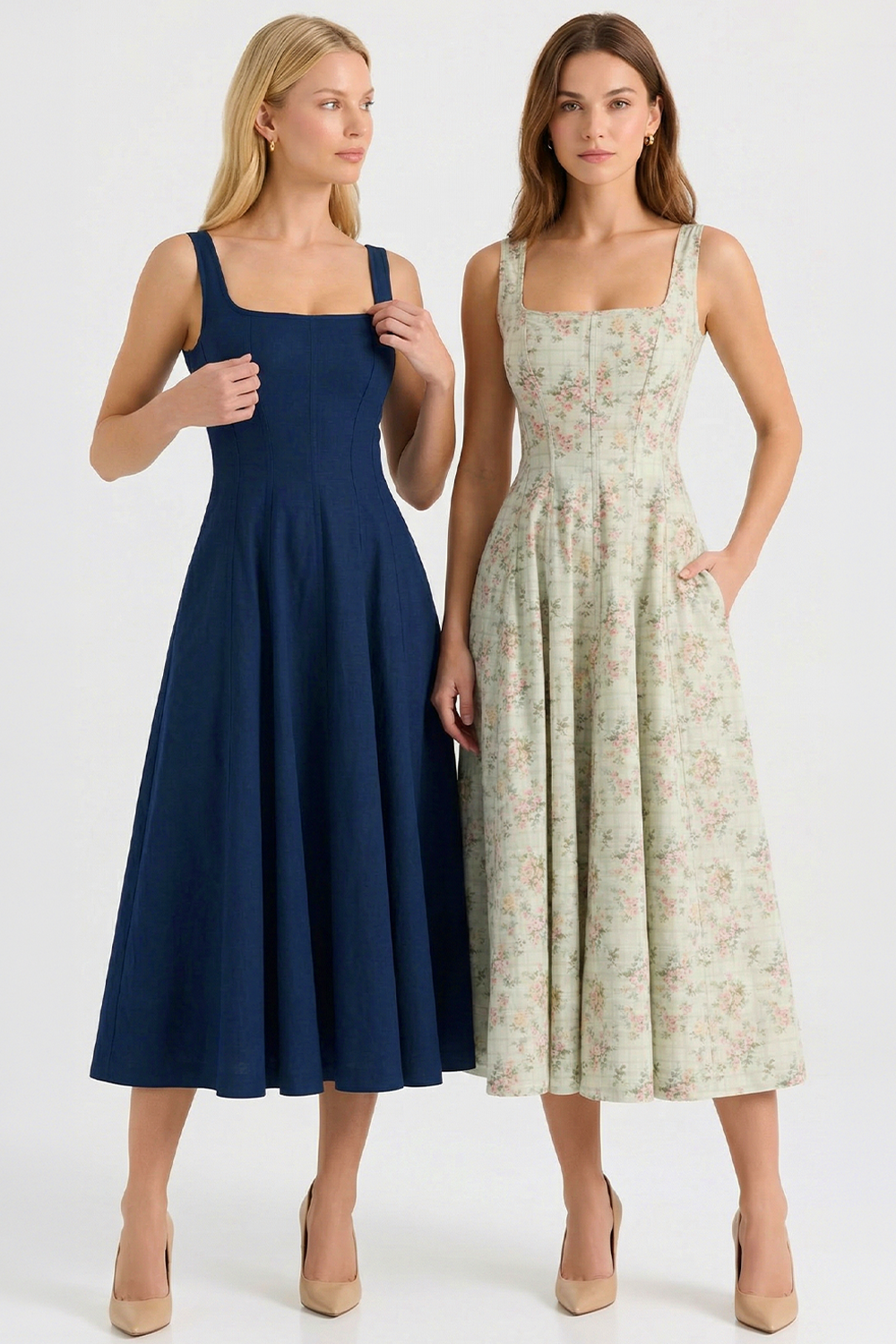 Magnólia Bustier Midi Dress – 2 for 1