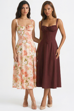 Mavie Bustier Midi Dress – New Edition | 2 for 1