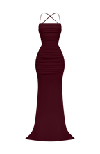 Zaria Gown - Cherry Lacquer