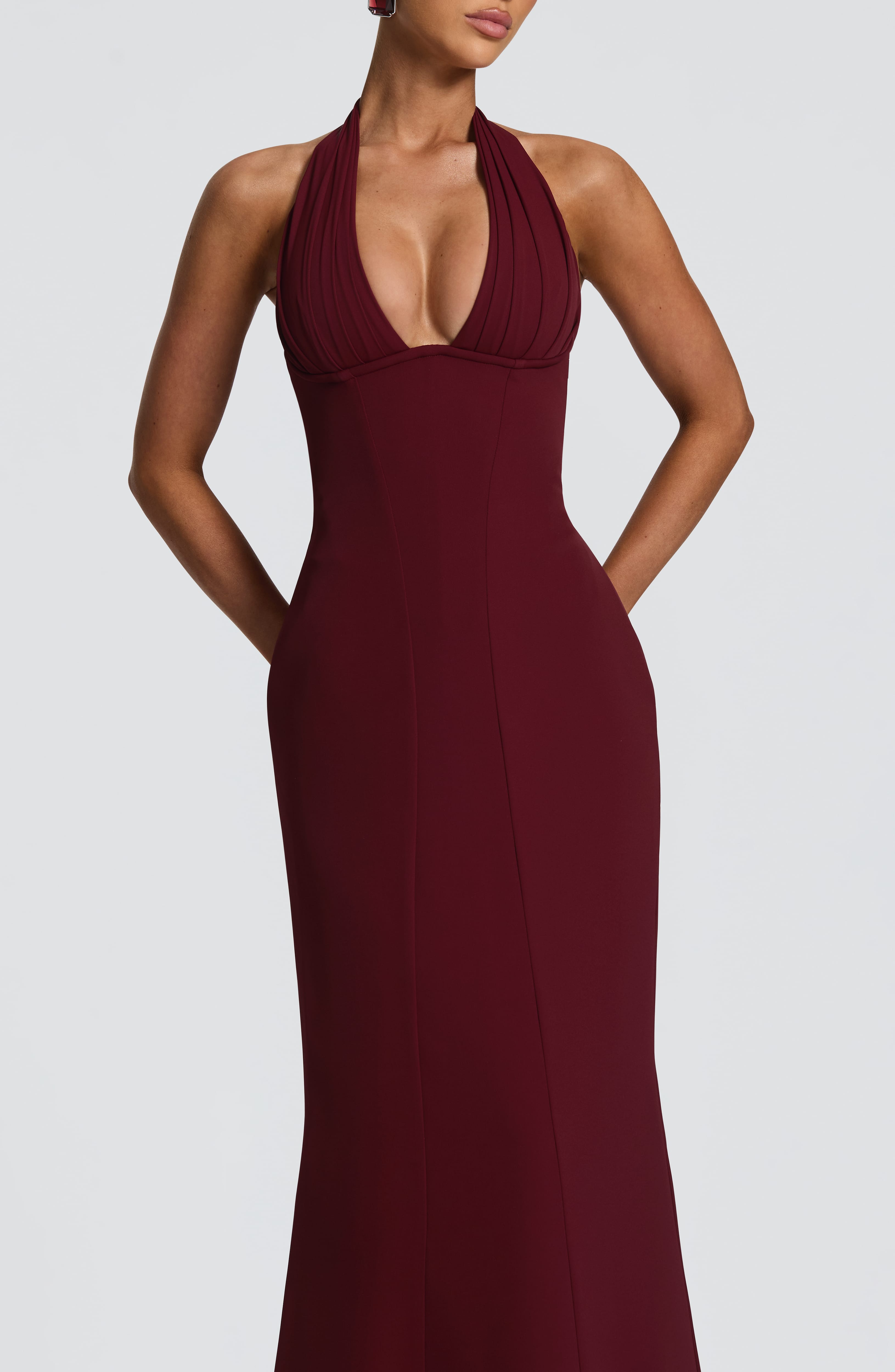 Adora Maxi Dress - Cherry Lacquer