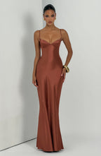 Amorette Maxi Dress - Rust