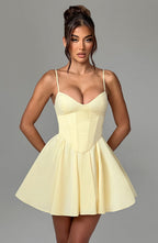 Analeigh Mini Dress - Lemon