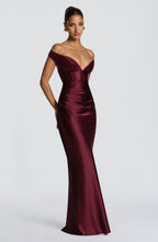 Aurelia Maxi Dress - Cherry Lacquer