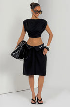 Ausra Bermuda Shorts - Black