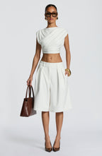 Ausra Bermuda Shorts - Ivory
