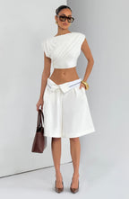 Ausra Bermuda Shorts - Ivory
