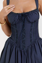 Bela Bustier Dress with Lace Details