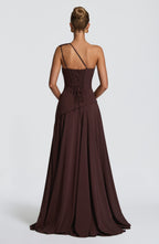 Bianca Maxi Dress - Plum Brown