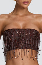Blaise Top - Plum Brown