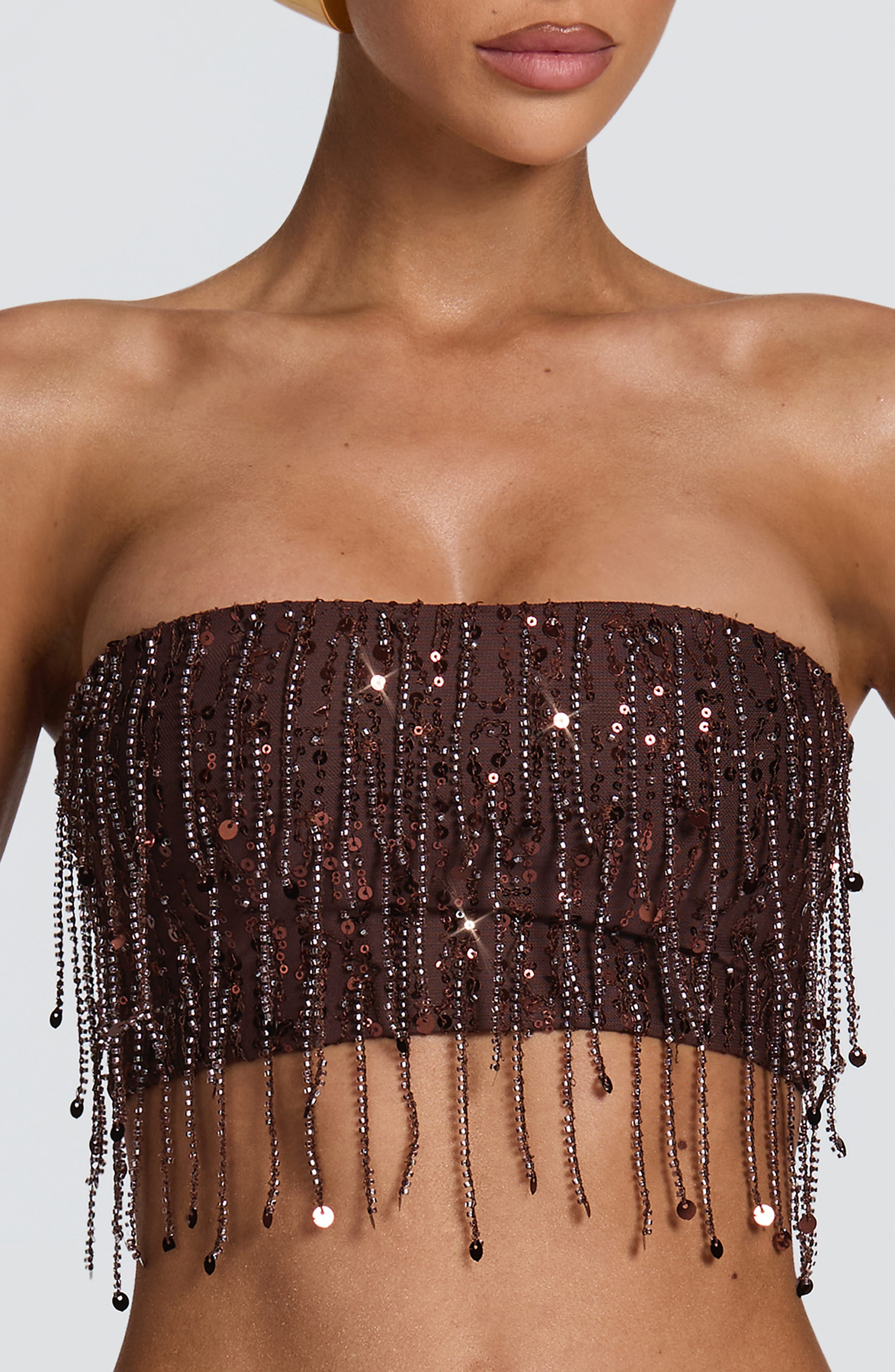 Blaise Top - Plum Brown