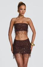 Blaise Top - Plum Brown