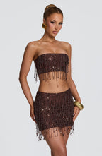 Blaise Top - Plum Brown