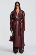 Bridget Trench Coat - Plum