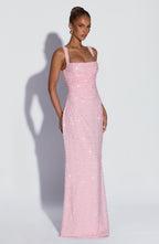 Calanthe Maxi Dress - Blush Sparkle