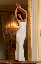 Calanthe Maxi Dress - Ivory Sparkle