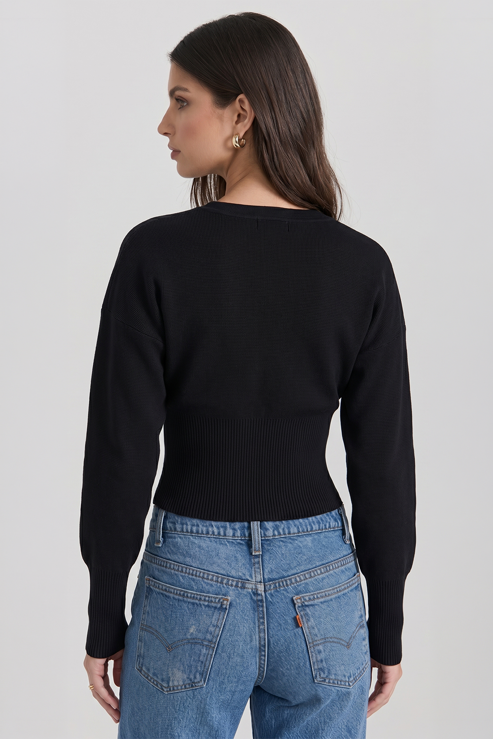 Natasha Tailored Bustier-Style Knit Cardigan