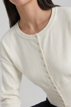 Natasha Tailored Bustier-Style Knit Cardigan