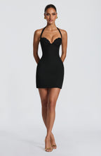 Cassia Mini Dress - Black