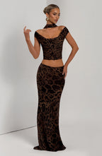 Chrysoula Maxi Skirt - Leopard Print