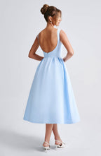 Clarabella Midi Dress - Blue