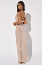 Corinne Maxi Dress - Nude