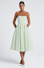 Edith Midi Dress - Mint