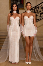 Ellie Lace Neck Veil - Ivory