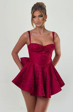 Emelie Playsuit - Red