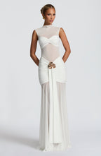Fae Maxi Skirt - White