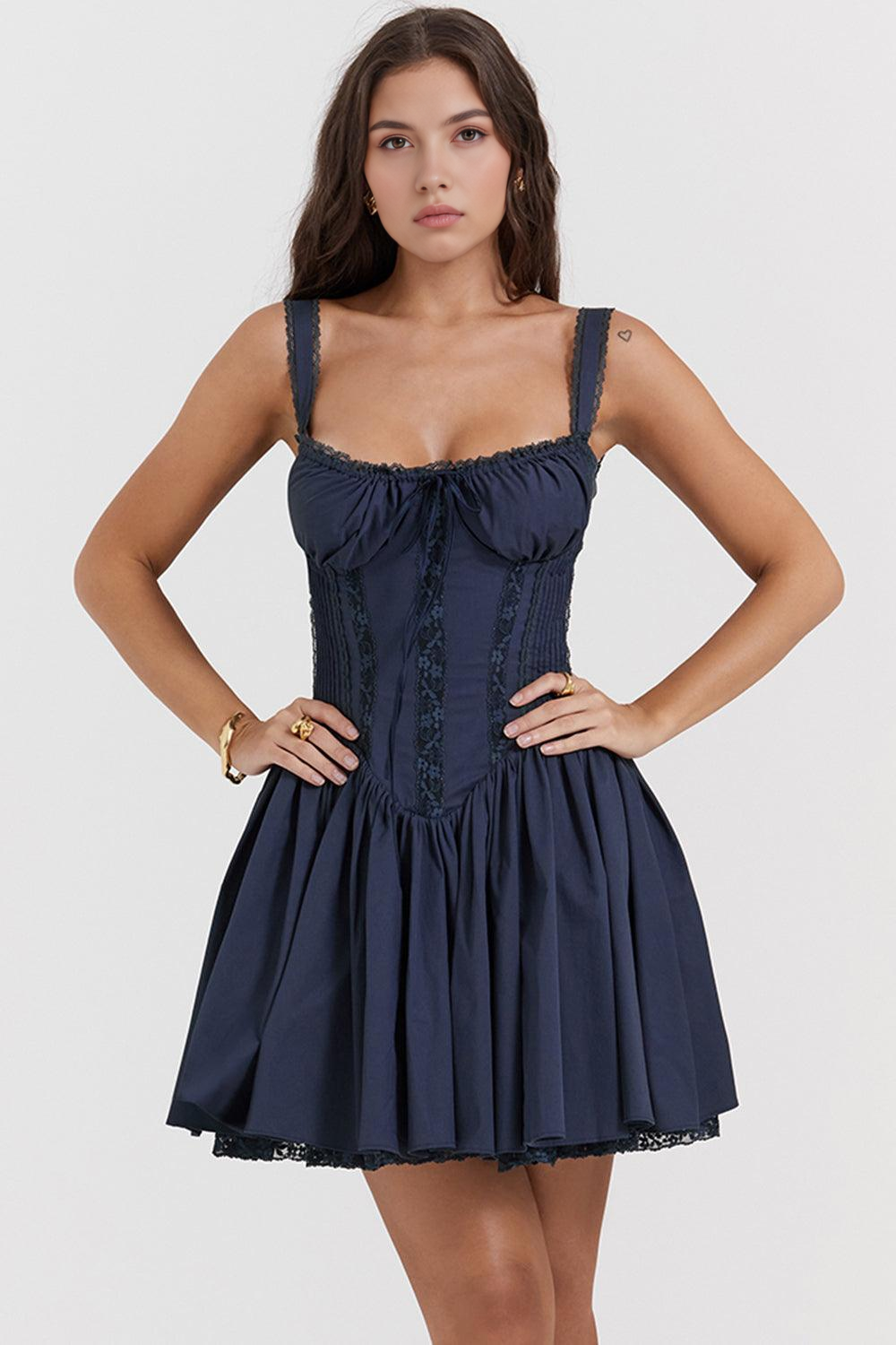 Bela Bustier Dress with Lace Details