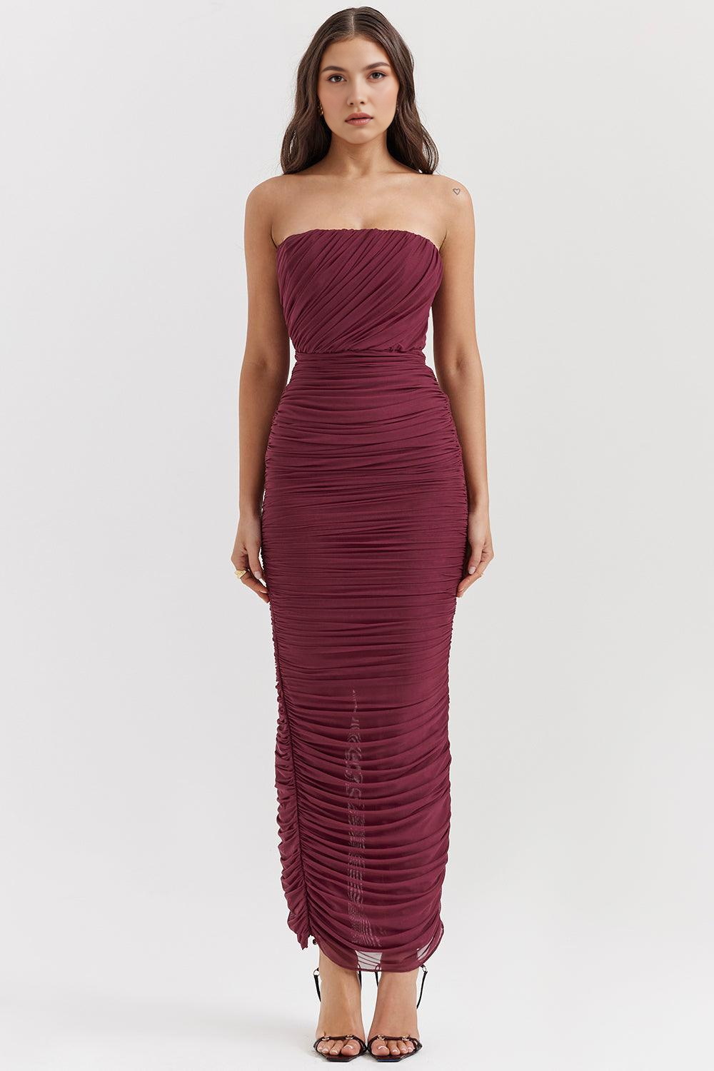 Caroline Pleated Maxi Dress