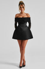 Georgianna Mini Dress - Black