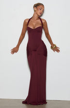 Gia Maxi Dress - Cherry Lacquer