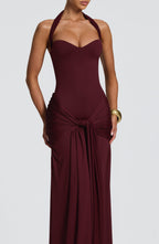 Gia Maxi Dress - Cherry Lacquer