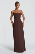Irmina Maxi Dress - Plum Brown