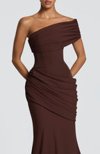 Kasia Gown - Plum Brown