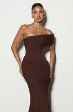 Kasia Gown - Plum Brown