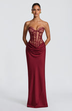 Kathleen Maxi Dress - Burgundy
