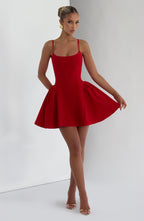 Kiah Mini Dress - Red